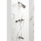 Kingston Brass Triple-Handle Tub and Shower Faucet with Knurled Handle, Polished Nickel KBX8136KNL - alternate 5