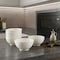 Homeroots White Six Piece Porcelain Service For Six Bowl Set 483486 - alternate 6