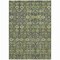 Homeroots 3' X 5' Blue and Green Floral Washable Non Skid Indoor Outdoor Area Rug 564332 - alternate 9