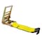 Mytee Products Ratchet Tie-Down Straps with Flat Hooks, 4in x 30ft Ratchet Straps Yellow, 8PK RS430x8 - alternate 8