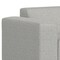 Homeroots 116" Gray Fabric Sofa With Ottoman With Brown Legs 641055 - alternate 8