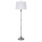 Homeroots 60" Nickel Traditional Shaped Floor Lamp With White Square Shade 526291 - alternate 1