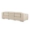 Homeroots 103" Beige Italian Leather Reclining USB Sofa 632894 - alternate 10