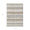 Homeroots 3' X 5' Ivory Gray And Beige Striped Washable Indoor Outdoor Area Rug 598358 - alternate 9
