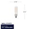 Bulbrite LED Filament 4.5w Dimmable T6 Light Bulb Candelabra (E12) Base - 2700K Warm White, 450 Lumens, 4PK 862783 - alternate 10