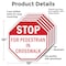 Signmission Stop For Pedestrian in Crosswalk, 10 inch X 10 inch, Aluminum Metal Signs, 5PK OC-A-5Pack-10-120 - alternate 6