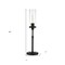 Homeroots 26" Black Metal Buffet Lamp With Clear Seeded Cylinder Shade 524501 - alternate 6