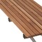 Homeroots 14" X 30" Brown Teak Rectangular Shower Bench 549337 - alternate 5