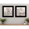 Homeroots Set Of Two Transitional Blooms 2 Black Framed Print Wall Art, 2PK 407266 - alternate 4