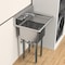 Amgood 29 in. x 22 in. Stainless Steel One Compartment Sink with 16 in. x 14 in. Bowl and 12 in. Right  Drainboard AMG SINK S1C-141611-12R-NF-Z - alternate 8