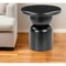 Homeroots 20" Black Solid Wood Round Pedestal End Table 556530 - alternate 9