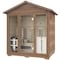 Saunaspa 3-4 Person Outdoor Red Cedar and Hemlock Cabin Sauna with Far Infrared, 6kW TOULE Rock Heater SS-OTHT002 - alternate 1