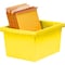 Storex 4 Gallon Storage Bin, Yellow 61453U06C - alternate 8