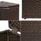 Happimess Chloe 15.56-Gallon All-Weather Wicker/Metal Corner Hideaway Outdoor Trash Can Brown HPM1200A - alternate 10