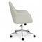 Martha Stewart Rayna Upholstered Office Chair in Light Gray/Polished Nickel CH-220921-6-LGY-MS - alternate 9
