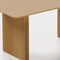 Homeroots 79" Natural Solid Wood Double Pedestal Base Dining Table 721122 - alternate 5
