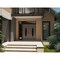 Vdomdoors Front Exterior Prehung Aluminum Double Doors Ronex1277 Brown 1 Sidelight and Top Transom Mirrored RONEX1277DEXD-BRW-W72+14xH96+16-LH-O - alternate 2
