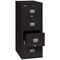 Fireking 17-3/4" W 4 Drawer File Cabinet, Black, Letter 4P1831-CBL - alternate 3