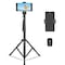 Wrightmaster Portable Tripod with Multi-Function Connector, Wireless Remote, Non-Slip Rubber Feet ZR-019S - alternate 1