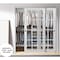 Sartodoors Sliding Closet 12 lites Bypass Doors, Felicia 3355, Sturdy Rails Moldings Trims Hardware Set, Woo FELICIA3355DBD-WS-64 - alternate 5