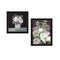 Homeroots Set Of Two Lilac and Wild Plum Bouquet Black Framed Print Wall Art, 2PK 407987 - alternate 1