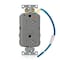 Leviton Plugs&Rcptcls, 20A, 125VAC, Gry, Polycarb GFTR2-IGG - alternate 1