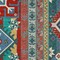 Homeroots 9' X 12' Red Pink And Teal Blue Aztec Washable Indoor Outdoor Area Rug 598506 - alternate 9