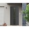 Vdomdoors Front Exterior Prehung Metal-Plastic Door, Manux 8112 Antracite Grey, Office Commercial and Residen MANUX8112EXD-ANT-W36xH80-LH - alternate 1