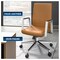 Leisuremod Aleen Office Chair in Upholstered Leather and Iron Frame with Swivel and Tilt, Acorn Brown AO19LBRL - alternate 8