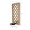 Homeroots 17" Tan Solid Wood Wall Sconce Candle Holder 274533 - alternate 5