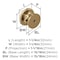 Amerock Ravino 1-1/4 inch (32mm) Diameter Champagne Bronze Cabinet Knob, 10PK 10VMP53012CZ - alternate 4
