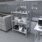Amgood 3 Tier Galvanized Steel Dry Storage Unit. 24 in. x 43 in. x 60 in. 3GS-2443-Z - alternate 7