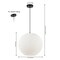 Jonathan Y Lacey 19.5" 1-Light Bohemian Minimalist Adjustable Rattan-Style Woven Rope Globe Basket LED Pendant,  JYL1136A - alternate 9