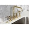 Kingston Brass Bridge Kitchen Faucet with Brass Sprayer, Polished Brass KS8282CTLBS - alternate 5