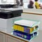 Acrimet Facility 3 Tier Letter Tray Side Load Letter Size Desktop File Organizer Plastic Clear Green 255.5 - alternate 7