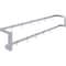 Amgood 72 in. Wall-Mounted Stainless Steel Double-Line Pot Rack AMG DPR-72-Z - alternate 5