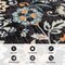 World Rug Gallery Vine Floral Area Rug 4 ft x 6 ft Black WR145BLACK4X6 - alternate 6