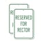 Signmission Reserved for Rector, 18'' X 24'' 2 Signs, Heavy Gauge Aluminum, 2PK A-1824-2PACK-23177 - alternate 1