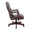Office Star Executive Chair, Vinyl, Brown, 17" Seat Ht TEX232-JT4 - alternate 6