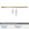 Amerock Cyprus 10-1/16 inch 256mm Center-to-Center Champagne Bronze Cabinet Pull BP26210CZ - alternate 3