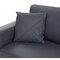 Homeroots Dark Gray Italian Leather Modular L Shaped Two Piece Corner Sectional 482255 - alternate 4