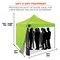 Ergodyne Lime Heavy-Duty Pop-Up Tent Kit 6055 - alternate 10