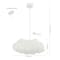 Jonathan Y Zephyr 23" 2-Light Modern Contemporary Silk LED Cloud Pendant, White JYL9073A - alternate 12