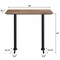 Flash Furniture Commercial 48x30 Natural HPL Tabletop-Black Bar T-Bases ST-REC3048-NAT-T0522B-GG - alternate 10
