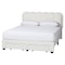 Baxton Studio Caradonna Cream Teddy-Bear Fabric Bed with Storage Drawers, Queen 266-14501-ZORO - alternate 1