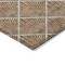 Homeroots 3' X 5' Brown Copper And Beige Geometric Washable Indoor Outdoor Area Rug 594737 - alternate 9