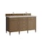 James Martin Vanities Brittany 60" Double Vanity, Pecan w/ 3 CM Siberian Silestone Top 655-V60D-PCN-3SFR - alternate 8