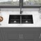 Wrightmaster 33 in. Undermount 50/50 Double Bowl Granite Composite Kitchen Sink with Accessories ZOR-P197759 - alternate 8