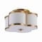 Jonathan Y Quatrefoil 13" Scalloped Shade Metal Classic Glam LED Flush Mount, Brass Gold JYL9507B - alternate 9