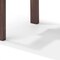 Homeroots 63" Clear and Brown Glass Self-Storing Leaf Dining Table 372065 - alternate 6